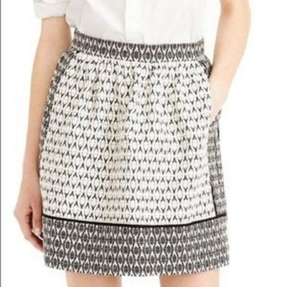 J. Crew Dresses & Skirts - J Crew Textured Block Print Graphic Mini Skirt